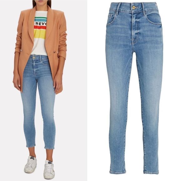 Frame Denim Denim - 💕 FINAL PRICE 💕 NWT | FRAME Revolve Caspio Mid rise Le One Skinny Ankle Cut 30